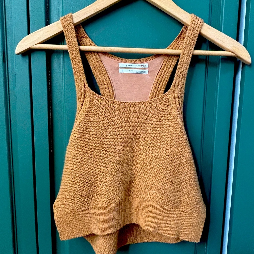 Anthropologie knit crop